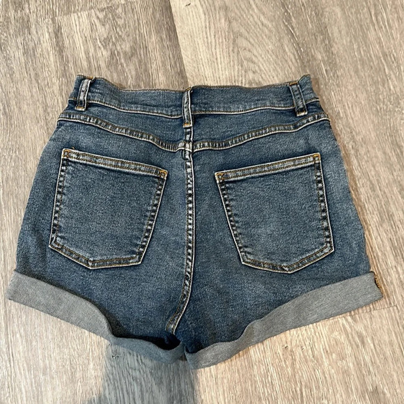 Wilfred Free vintage style folded hem Jeans Shorts Sz  4 - Picture 6 of 10